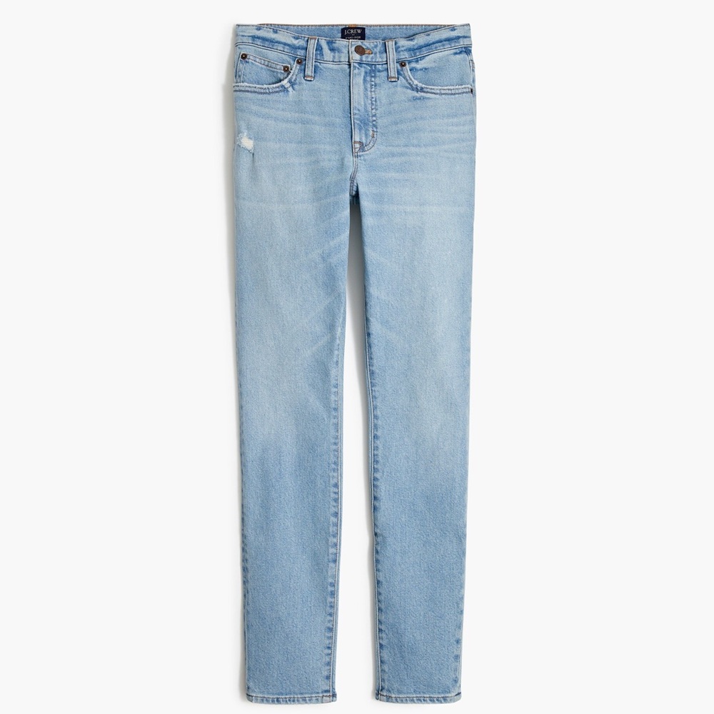 J. Crew Women’s 9” Mid-rise Light Wash Skinny Jeans